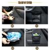 Car Trash Car Trash Bag Storage PU Foldable with LED Sensor Ideal for Front and Rear Car and Includes 2 Trash Bags Can, Case, Waterproof, Magnetic,