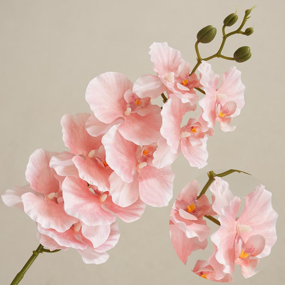 

1 шт. Искусственный цветок орхидеи Искусственные цветы орхидеи фаленопсис Цветочные композиции Искусственный цветок орхидеи для свадебного домашнего праздничного декора розовый