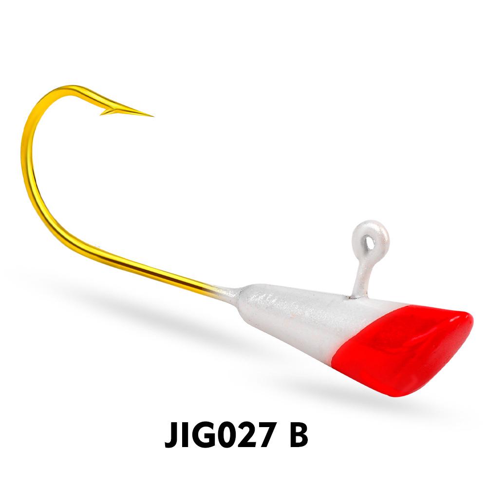 Colored Soft Worm Lure Jig Head Hook - Upturned Artificial Bait Fish Hook Tumbler for Fishing Tackle.