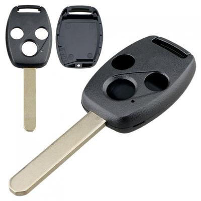 3 Buttons ABS Car Remote Key Shell Fit for Honda Accord Civic CRV Pilot