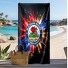 Blackburn Rovers Fußball Print Strandtuch, Großes Weiches Schnelltrocknendes Handtuch für Strand Camping Schwimmen