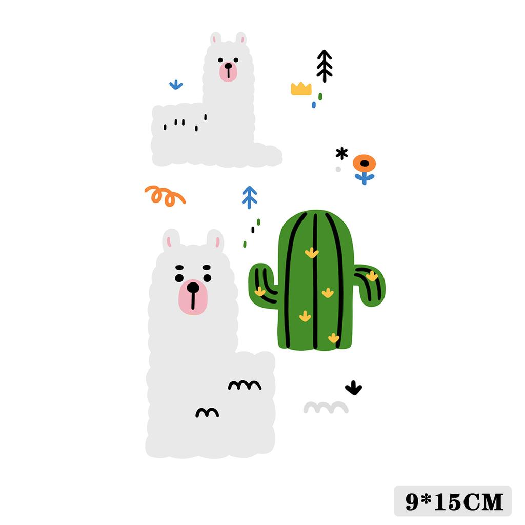 Cartoon Kids Dinosaur Mermaid Fruit Flower Animal Robot Finger Arm Tattoo Sticker