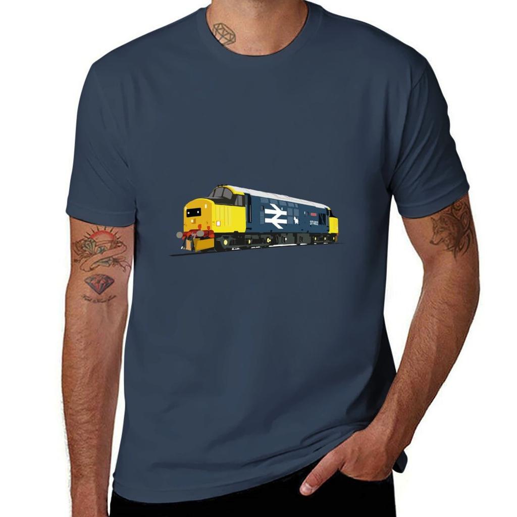Class 37 locomotive large logo TShirt anime clothes boys animal print aesthetic clothes mens t shirt graphic