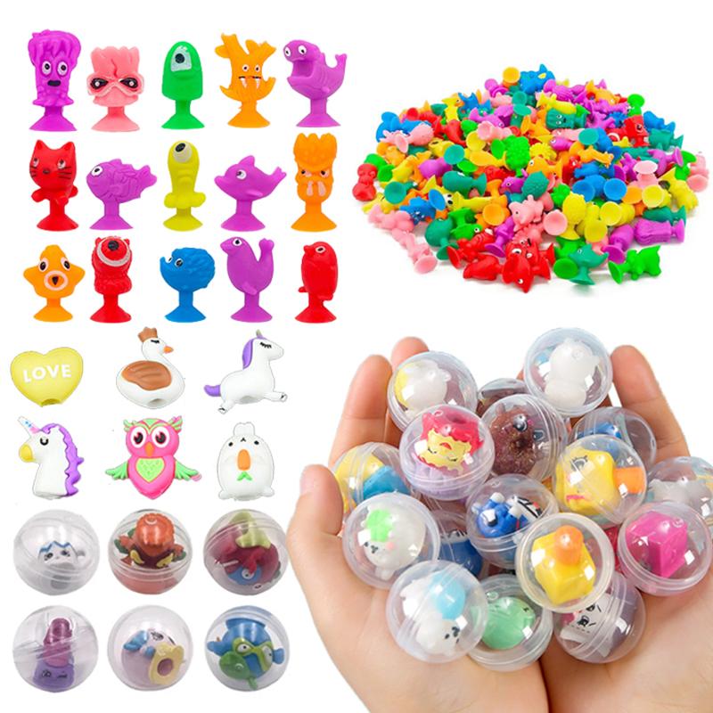 Transparente, verdrehte Eier, Saugnapf-Tiere, Spielzeug, niedliche Mini-Plastik-Geburtstags- und Festival-Mitgebsel, Kinderspiele, Belohnungsgeschenke, TMZ