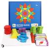 Wooden 155-Piece Shape Puzzle for Children's Early Education - Changeable Geometric Tangram Toy