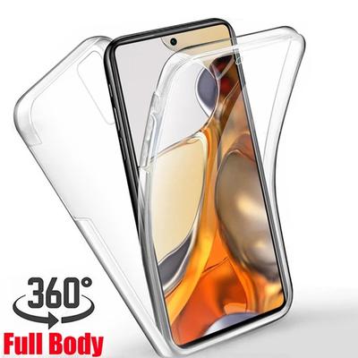Custodia trasparente a 360° con doppia copertura completa per Xiaomi Redmi Note 12 Pro 12S 13C Poco X5 Pro 5G 4G Custodie in silicone morbido antiurto anteriore e posteriore