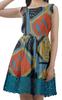 Moomaya Printed Lace Evening Mini Dress For Party Sleeveless Women Clothing