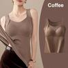 Autumn and Winter Thermal Vest For Women Seamless Thickened Inner Camisole with Chest Pad Ladies Keep Warm Sleeveless Tank Tops