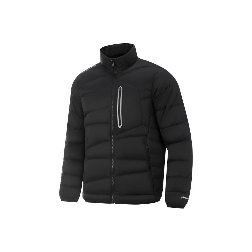 Li-Ning Outdoor CF Reflective Water-Resistant Sun-Proof Goose Down Short Jacket Men Jacket AYMV165-4