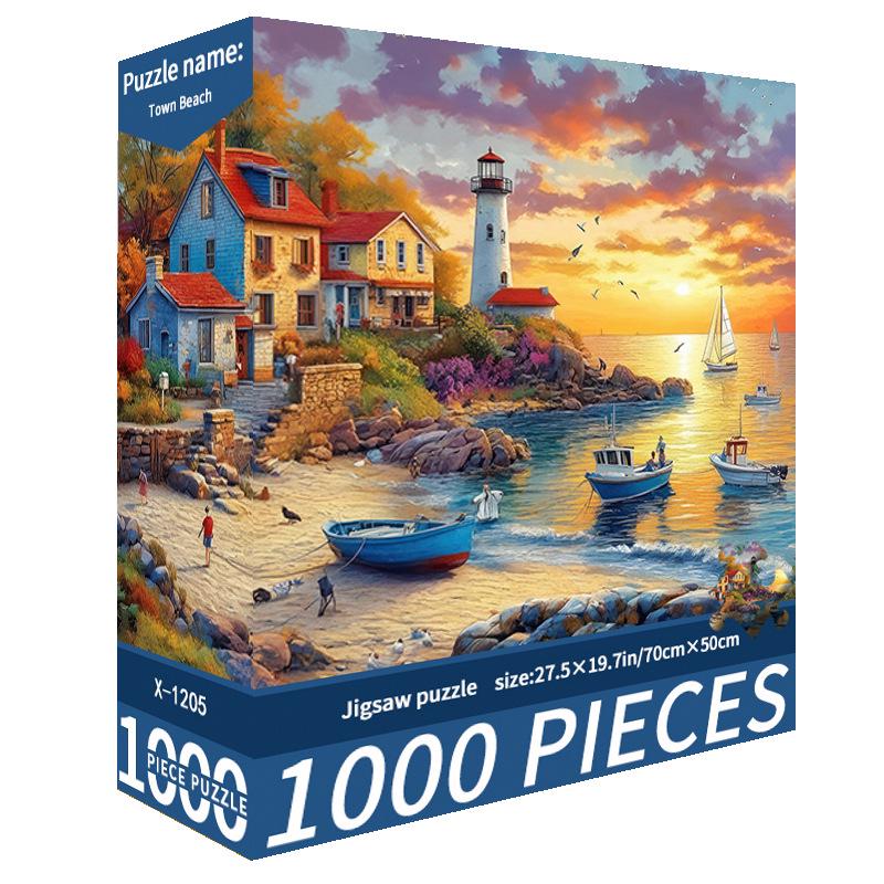 1000-Piece Cute Challenging Educational Jigsaw Puzzle for Adults - Stress Relief Birthday Gift for Her