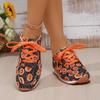 Fashion Cute Halloween Single Shoes 2024 Autumn New Personalized Pumpkin Head Comfortable Sports and Leisure Women's Vulcanized Shoes