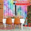 2D Flat Printing,2pcs Butterfly Spectrum Fashionable Chic Curtains Machine Washable Fabric Curtains Decorations Outdoor