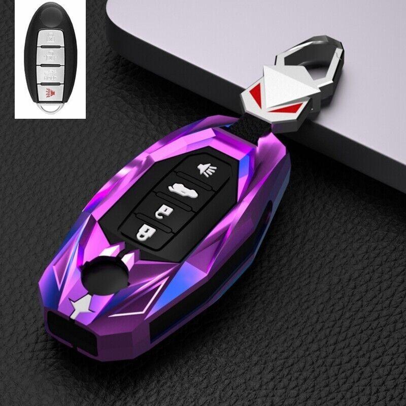 Zinc Alloy Car Smart Remote Key Fob Case Cover Holder Fit For Nissan Infiniti