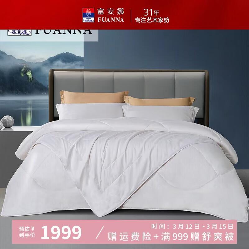 FUANNA All-Season Antibacterial Silk Wool Blend Comforter