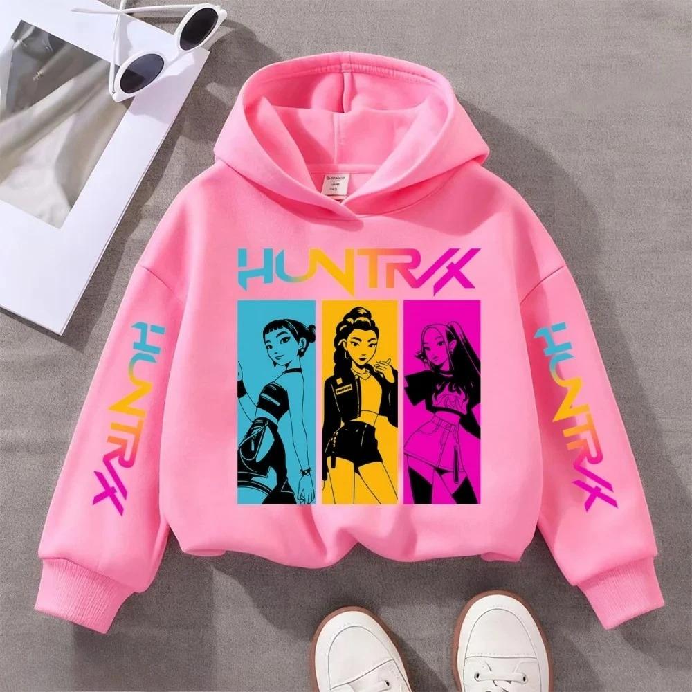 

Толстовки и свитшоты для девочек KPOP Охотники на демонов Детский свитшот Милая модная толстовка для девочек 130 розовый