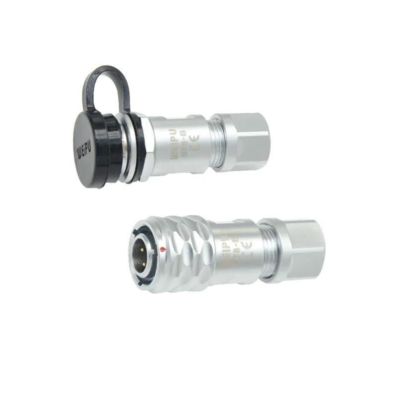 WEIPU SF8 SF810B/P+SF811B M8 2 3 4 6 8Pin Male Plug Female Socket Waterproof Power Aviation Industrial Connector IP67 Charger