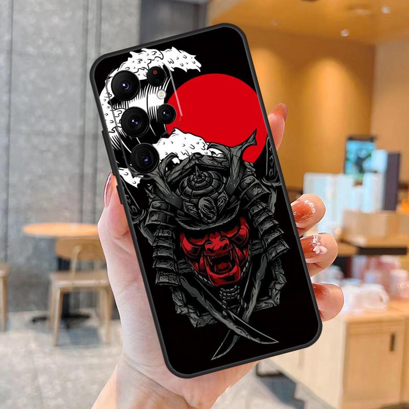 Anime Japanese Samurai Phone Case For Samsung Galaxy S25 S24 S23 S22 S20 S21 Ultra S9 S10 Plus S25 FE Back Cover