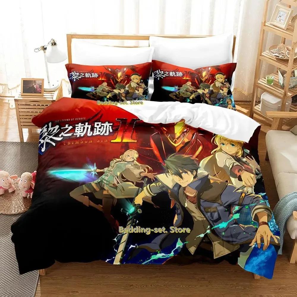 

Новый Постельный набор The Legend Of Heroes Kuro No Kiseki 2 Односпальный Полуторный Двуспальный Кинг-сайз Набор для кровати Взрослый Детский Спальня Комплекты пододеяльников 135x200cm