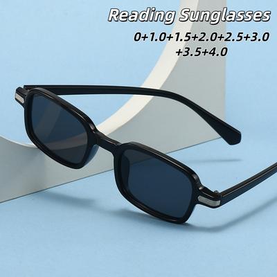 Gafas de Lectura Cuadradas Pequeñas de Moda Claridad de Alta Definición Simplicidad Tendencia Gafas con Protección Ultravioleta 0 A +4.0