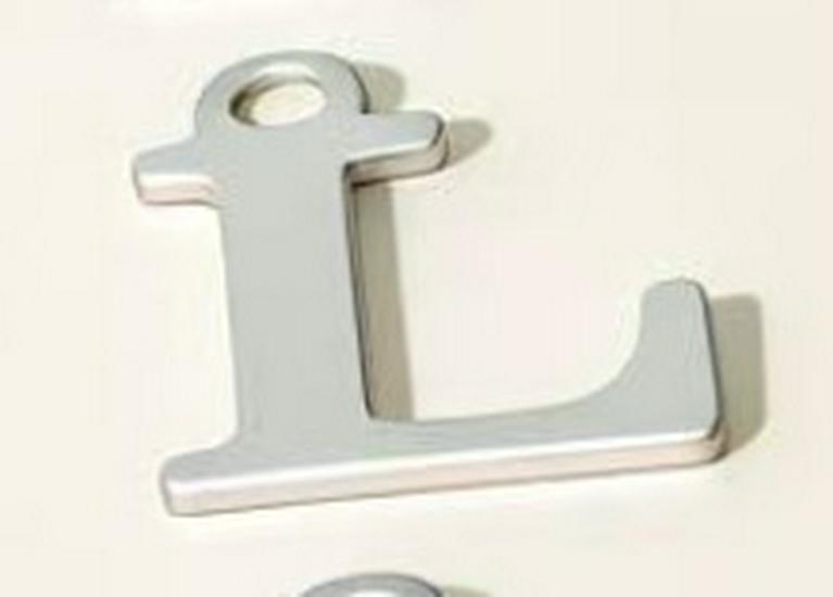 DIY Jewelry Accessories: 26 Alphabet Titanium Steel Pendants for Bracelets, Necklaces, Handmade Charms