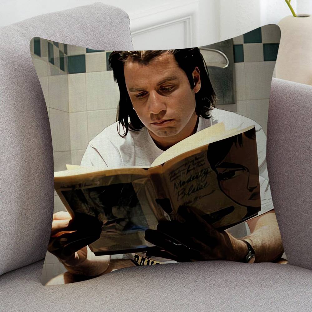 Movie Pulp Fiction Pillow Case Soft Double Sided Print Sofa Cushion Cover Throw Pillow Covers
