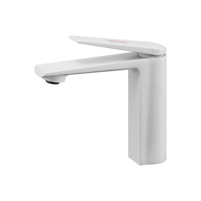 TLXT Gun Grey Hot & Cold Bathroom Sink Faucet