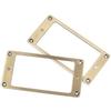 2Pcs Electric Guitar Pickup Frame Zinc Alloy Humbucker Pickup Mounting Ring Set 2 X 2mm Bronze