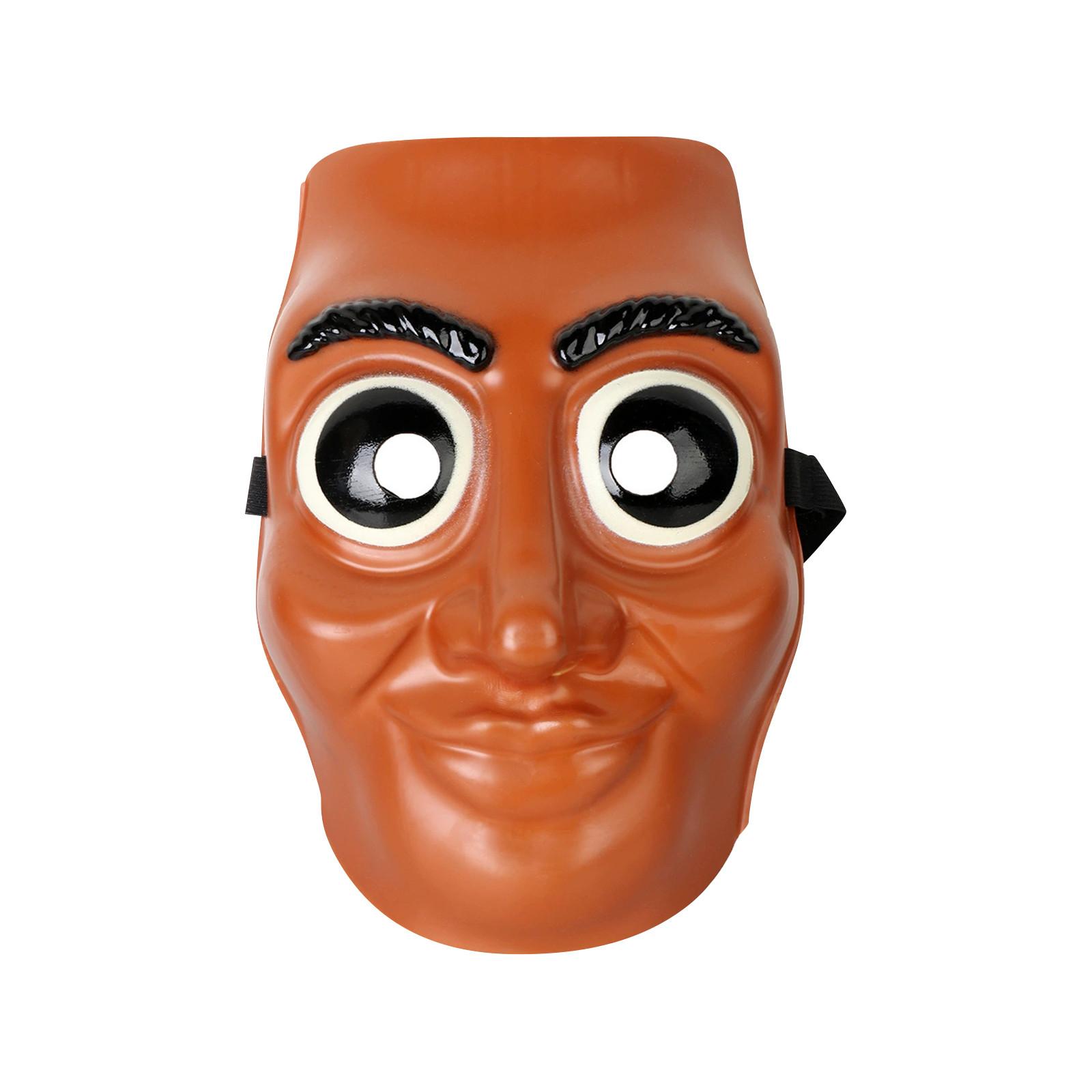 

Смешная страшная пластиковая маска Tungtungtung деревянная палочная маска Horror Party смешной головной убор One Size