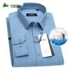 FIRS Men's Plaid Long-Sleeve Business Casual Shirt