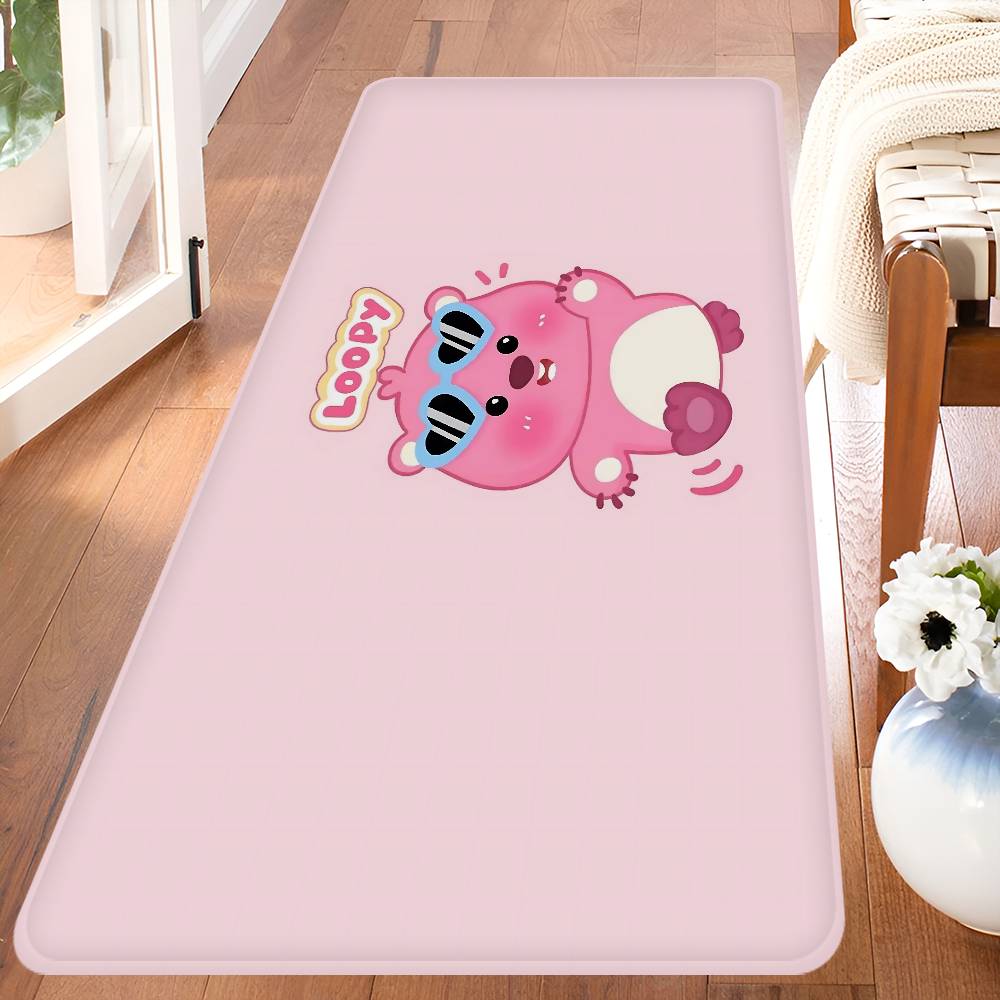 Cartoon L-Loopys Entrance Door Mat Washable Non-Slip Living Room Sofa Chairs Area Mat Kitchen Welcome Doormat