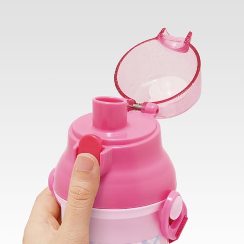 Skater Children's Water Bottle, 480ml, Direct Drinking, Plastic, One-Touch Operation, Dishwasher Safe, Made in Japan, Kimi to Idol PreCure, Girls', PS