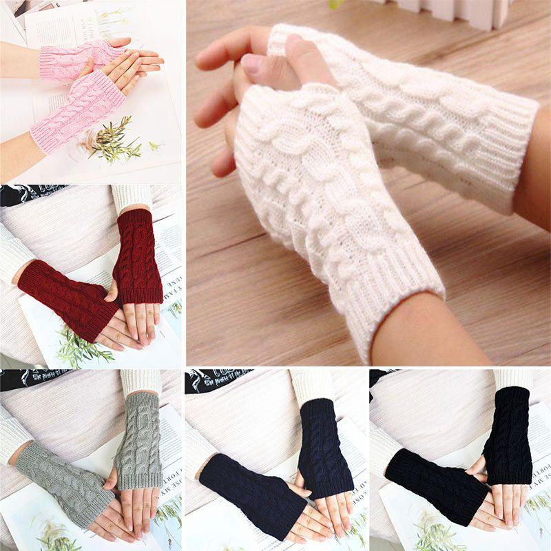 Comfortable Knitted Soft Mittens Fingerless Long Gloves For Men And Women