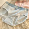 5Pcs Knitted Fabric Seamless Triangle Panties Large Size Mid Waist Underwear  Comfortable Daily Wear