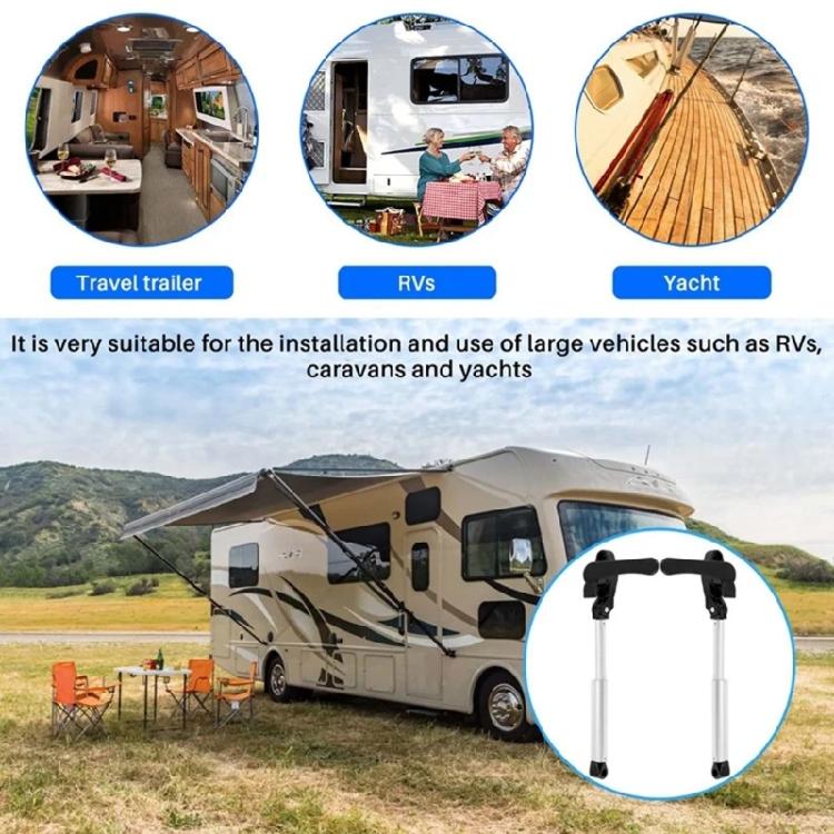 Multipurpose Flexible Length Window Support Rods for Motorhomes and Boats Comfortable Grip User Friendly Operations 2pcs