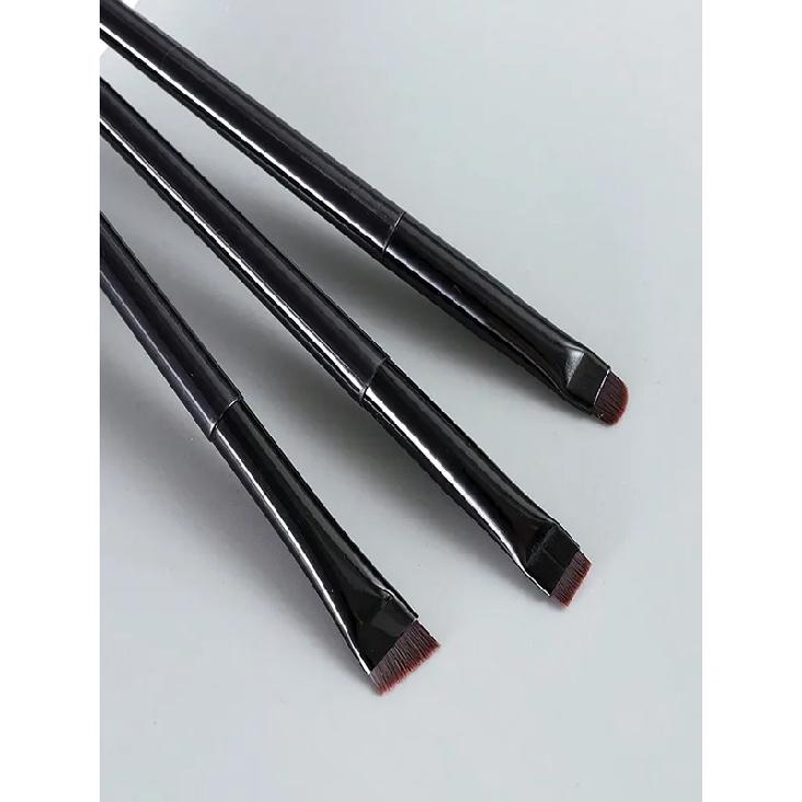 3pcs Makeup Brush Set, Including Angled Eyeliner Brush, Eyebrow Brush, And Ultra-Fine Eyeshadow Brush, Makeup Brush Set, Makeup Brush Kit, Makeup