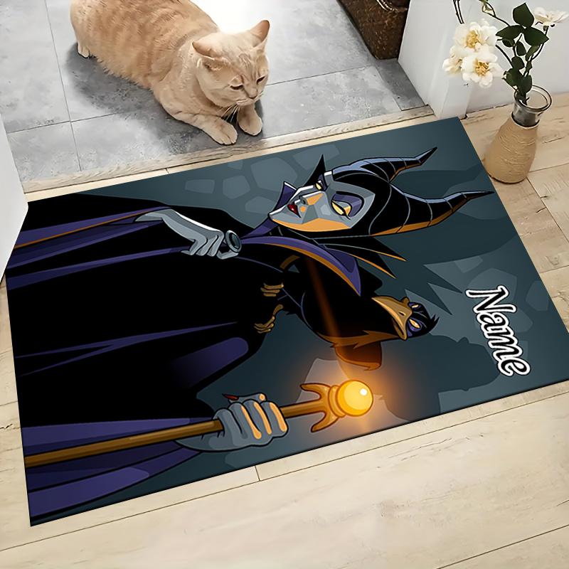 Custom Name Undersea Mermaid Adventure Carpet Rug Customizable Soft Washable Anti-Slip Home Living Room Sofa Mats Personalized Rug. 0909359