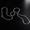 Authentieke S925 Sterling Zilveren Ketting 2mm Sprankelende Sleutelbeen, Trui Ketting, Hoge Bedel Sieraden Cadeau Vrouwen