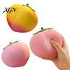 Anxiety Relief Toy Giant Peach Stress Toy, Realistic Large Squeeze TPR Ball Simulated Fruit Sensory Desk for Adults & Kids