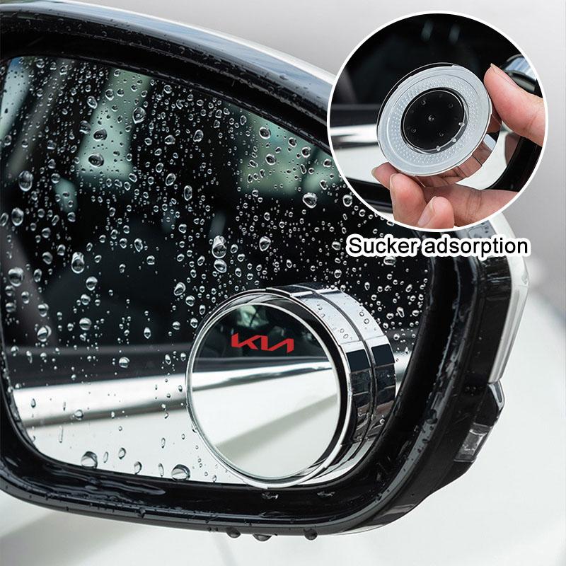 360 Degree Adjustable Blind Spot Mirror Car Auxiliary Rearview Convex Mirror Wide Angle Mirrors for KIA Rio Ceed Sportage Cerato Soul Sorento K2 Flip