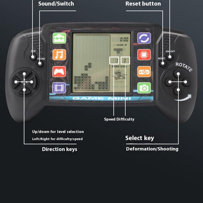 Large Screen Game Console Retro Nostalgic Classic Children's 8090 Handheld Game Console Electronic Toy