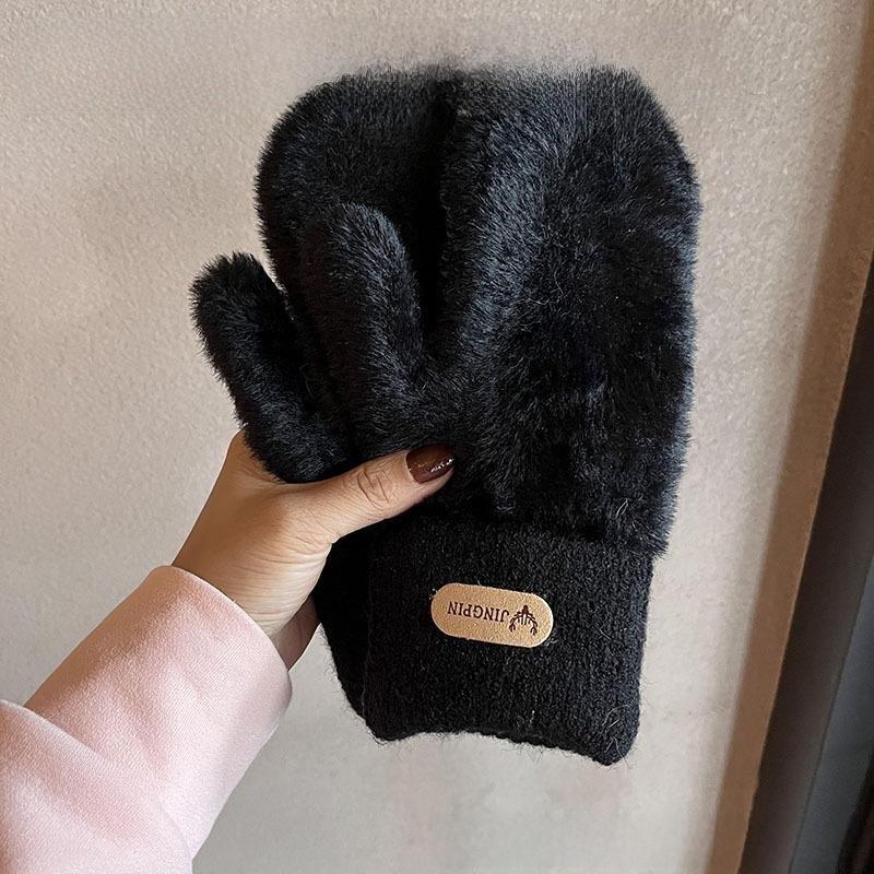 Winter Warmth Gloves For Women With Plush Lining For Commuting And Outdoor Activities