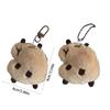 Realistic Capybara Plush Keychain Accessory Sound Making Keyring Adds Personality To Bags And Keys Soft And Fun