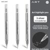 LANGUO Overlayable High-Capacity Replacement Gold/Silver/White/Black Drawing Gel Pens for Art Marker Stationery School Supplies