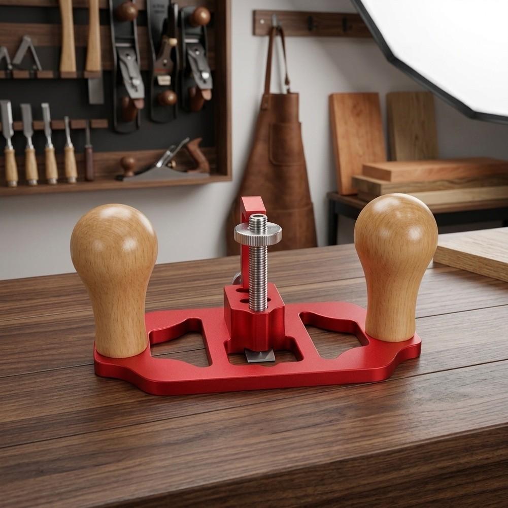 Router Plane Hand Wood Planer Red Alloy Precision Trimming Tool For Smoothing Edges And Leveling Surfaces Woodworking Hand Tools
