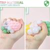 4 PCS Colorful Mesh Grape Stress Balls - Squeeze Color Change Fidget Toys for Stress Relief and Hand Exercise