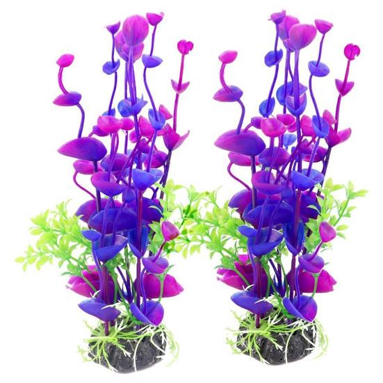 Symulacja plastikowe rośliny wodne akwarium dekoracja krajobrazu zbiornika żółwia