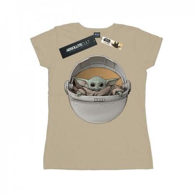 Womens/Ladies The Mandalorian The Child Basket Cotton T-Shirt