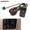 Car Charger Quick Charging Socket QC3.0 USB PD Phone Charge Adapter Socket for Toyota FJ Cruiser Prado LC120 Accessories