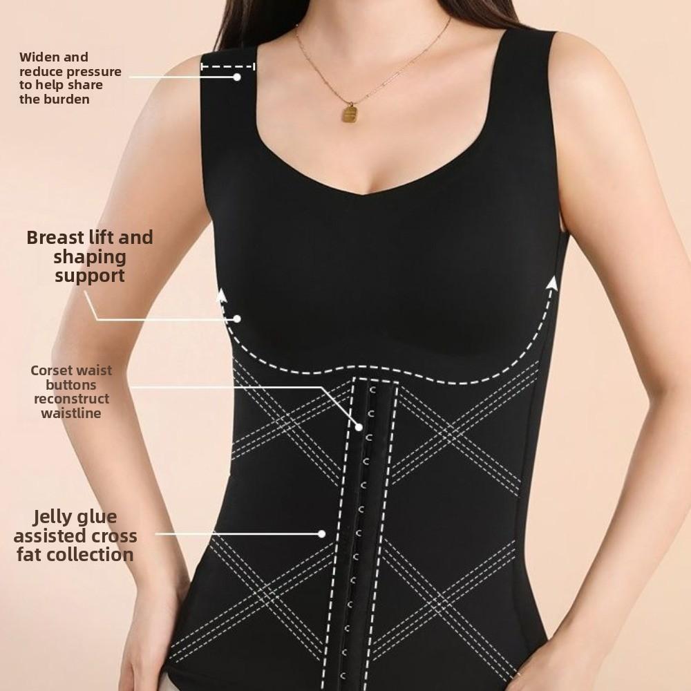 Sleeveless Waist Trainer Vest Thin Slimming Shapewear Postpartum Body Shaper Camisole Lady