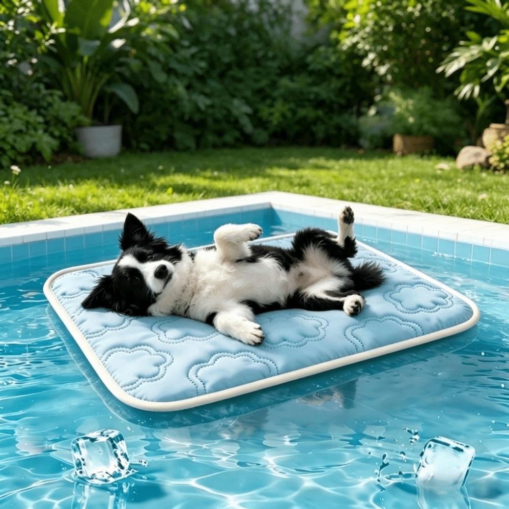 Dog Bed Mat Breathable Dog Cooling Mat Folding Non-Slip Pet Ice Pads Soft Dog Cooling Pad Home Sofa